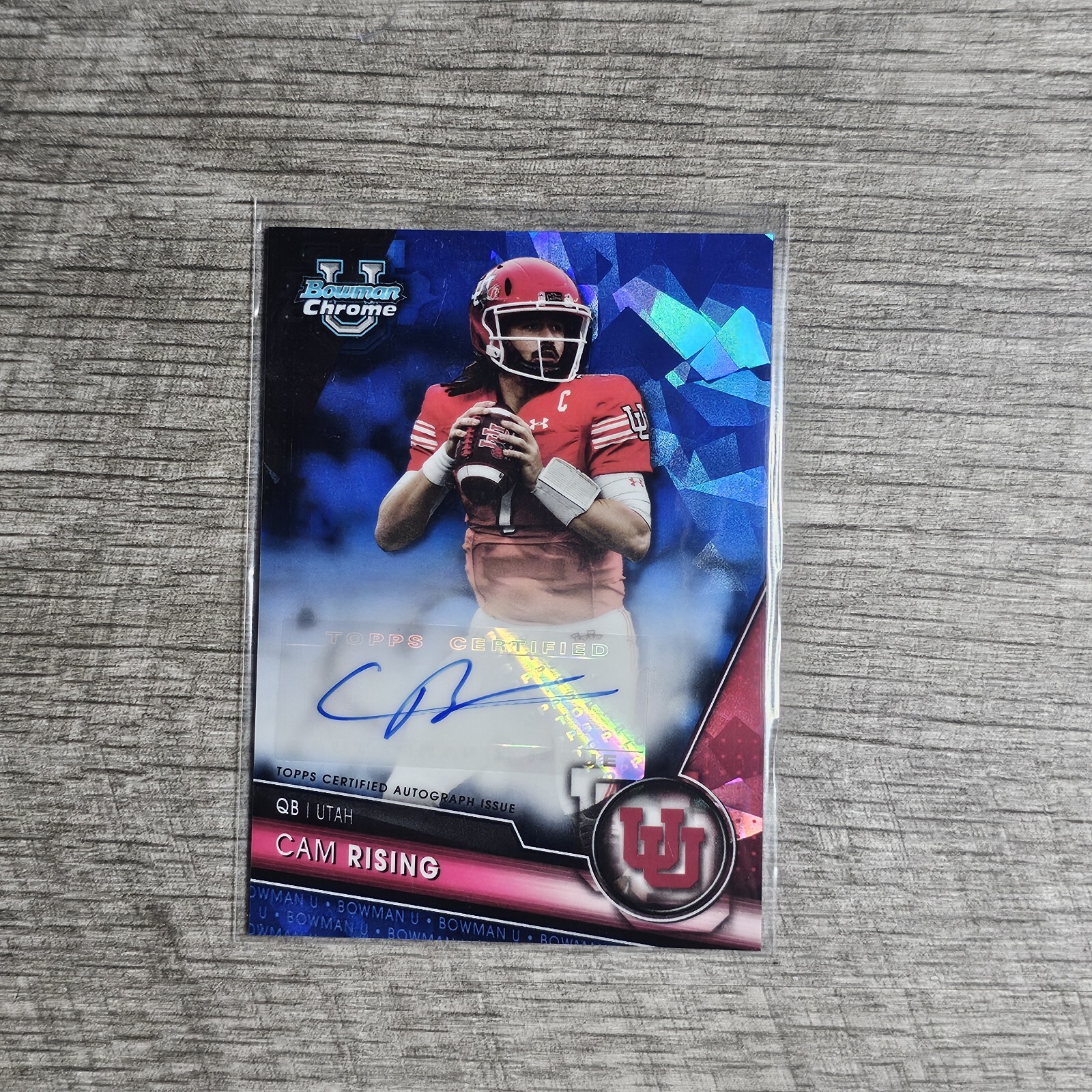 2023 Bowman University Chrome Sapphire Edition Auto Cam Rising #PA-CAM