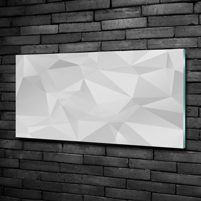 Glas-Bild Wandbilder Druck auf Glas 100x50 Deko Kunst Abstrakte Dreiecke