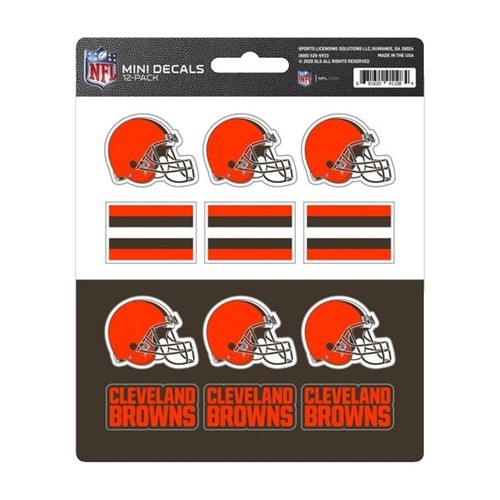 2packs Of 3) NFL Cleveland Browns Elastic Headbands Set of 3  display picture 1