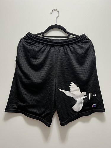 Sworn To Us x Champion Motion Court Shorts Small Black 100% Authentic