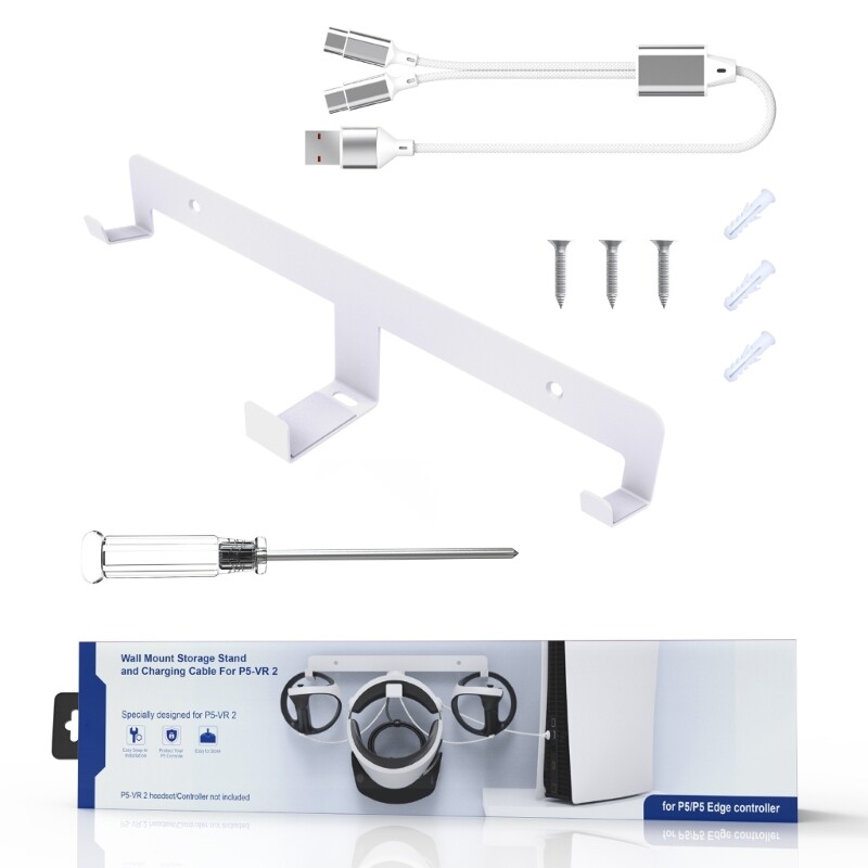 Headset Wall Mount for VR2 Storage Stand Fits Most Headset Controller-image