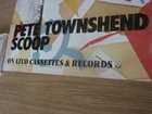 Pete Townshend 1983 Scoop Promo Poster The Who — photo 3