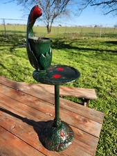 Rare Late 19th Century Art Nouveau Tulip Smokers Stand & Ashtray - Scroll Art Co