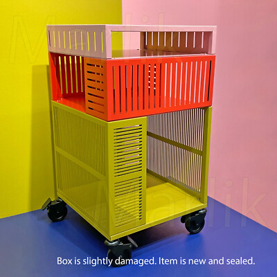 Ikea TESAMMANS Meuble de rangement sur roulettes acier