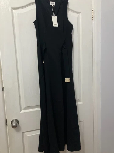 Seed Black Dress Size 6 New with Tag Zipper and Belt  - Picture 1 of 2