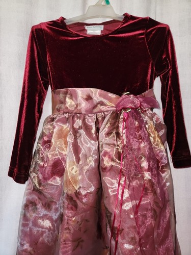 Rare Edition Girls Velvet Holiday Party Dress 6 EUC - Picture 2 of 5