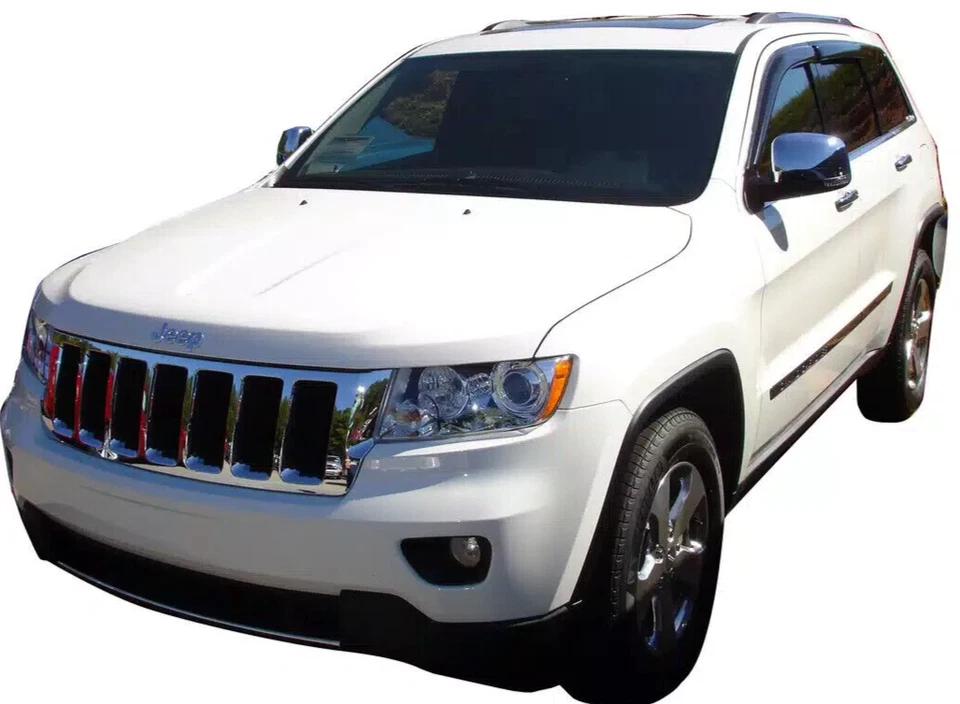 Protectores de lluvia contra humo AVS viseras de ventilación 3M cinta adhesiva para Jeep Compass SUV 2017-2025 Foto 2 de 2