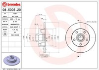 Brembo 2 Bremsscheiben Voll 226 Mm (08.5005.20) | Bremsscheibenset