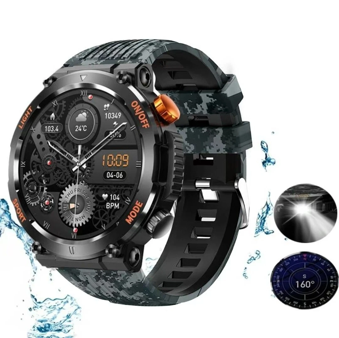 HD Large Screen Smart Watch Portable Fitness Tracker With Health Monitoring