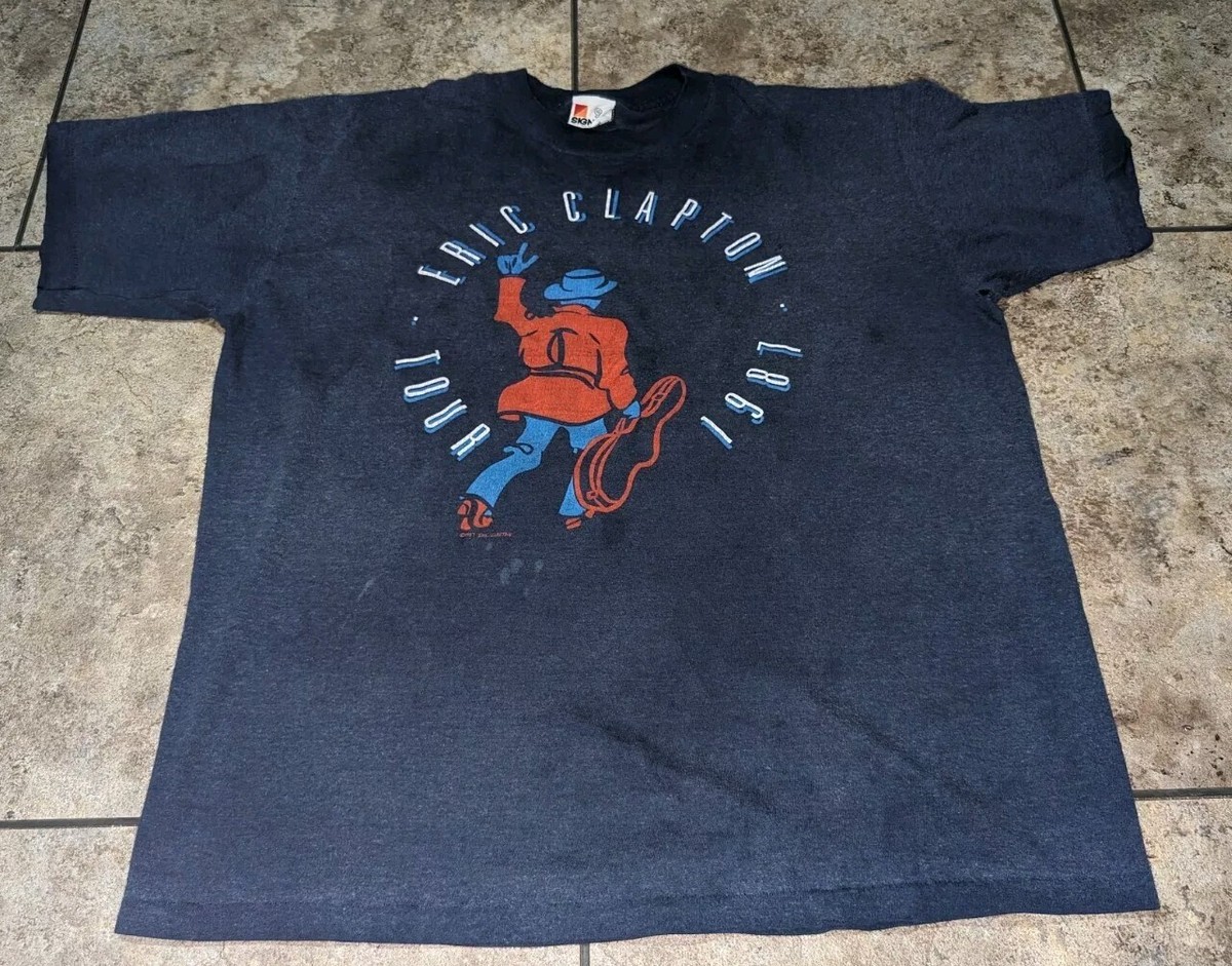 Eric Clapton 1987 ヴィンテージ Tシャツ 1987 Eric Clapton Vintage Single Stitch Men's XL Tee | eBay