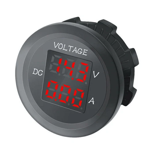 Rund Panel Spannung Amperemeter Amp Volt Meter Monitor Gauge Tester für Marine Boot - Bild 10 von 12