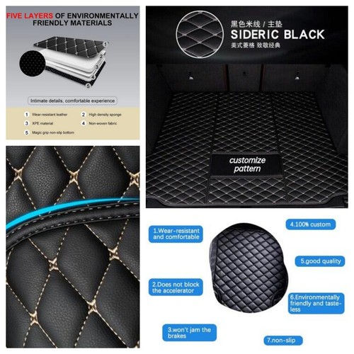 For Honda All Models Auto Liner Carpets Car Trunk Mats Waterproof Cargo Pads - Picture 4 of 12