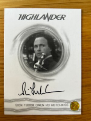 HIGHLANDER FILM ERWEITERUNGSSET PROOF AUTOGRAMMKARTE SION TUDOR OWEN BWSTO1 (5/8)