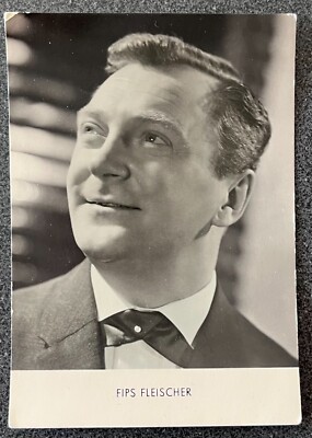 Autogrammkarte FOTO Schauspieler Fips Fleischer  s/w   #1