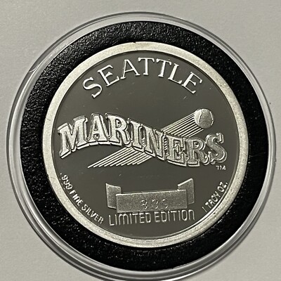 Ken Griffey Jr. Seattle Mariners MLB Coin 1 Troy Oz .999 Fine