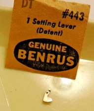 BENRUS DT PART # 443 SETTING LEVER. NEW OLD STOCK