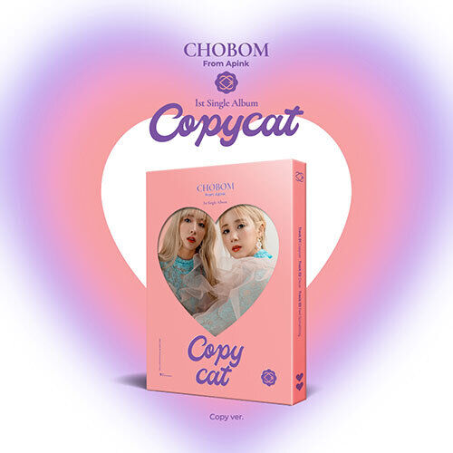 CHOBOM APINK 1st Single Album [Copycat] Copy Ver CD+Book+P.Card+F.Poster+Sticker - Afbeelding 1 van 11