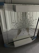 Bicchieri Champagne 3d Celebrazione Liquido Wall Art con Cornice Argento 70x70cm