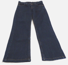 Wrangler Boys Relaxed Fit Jeans Size 14 Husky Waist 31-32 Dark Wash Blue