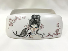 ACR Italy Hand Painted MCM Ceramic Box Mid-Century-Modern Pop Art 1960s