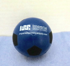 Blue with Black Soccer Ball Shaped Stress Ball Novelty W W