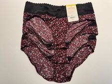 NWT 3 Warner s No Pinching, No Problems Hipster Microfiber Panties 5609J M 6