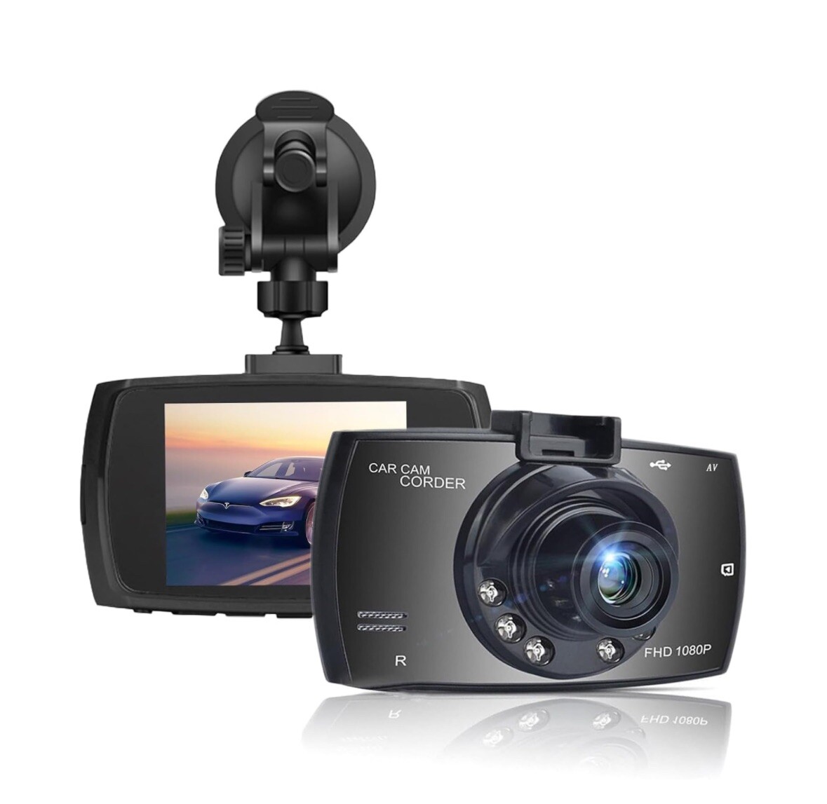 1080p HD Dash Cam with Night Vision and 24HR Continuous Recording-image
