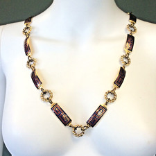Rare Gucci Gold & Enamel chain Belt / Neck chain, 70's true vintage bohemian