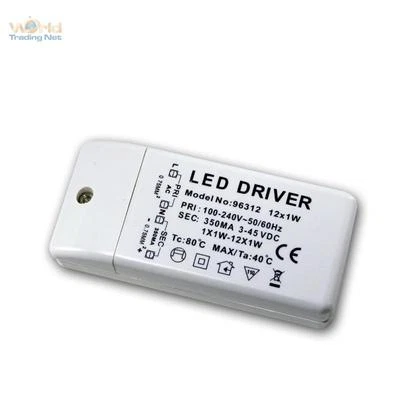 WORLD-TRADING-NET Vorschaltgerät 350mA für 1-12 1W HighPower-LEDs Konstantstrom-Quelle Trafo KSQ
