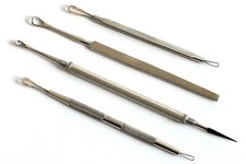 4-Face Care Set Comedone Extractors Blackhead Remover Ear Cleaner