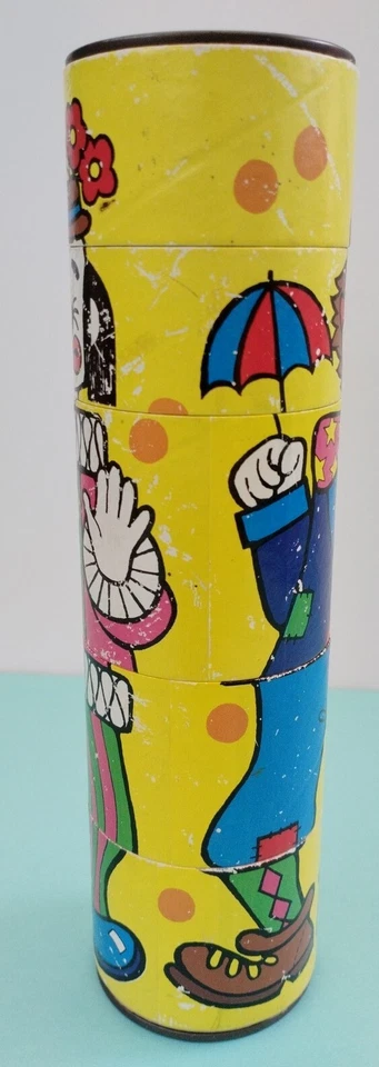 rare ancien kaléidoscope made in JAPAN  IKECHO Vintage Viewer Clowns 🔵 - Photo 4/4