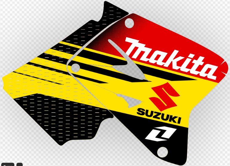 SUZUKI RM250 & RM125 Ricky Carmichael 2005 Style Graphics Kit | eBay