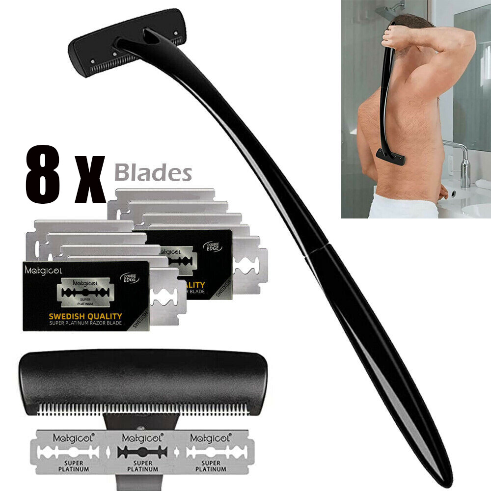 Man Back Razor Shaver Groomer Full Body Hair Removal Trimmer Wet&Dry Long Handle