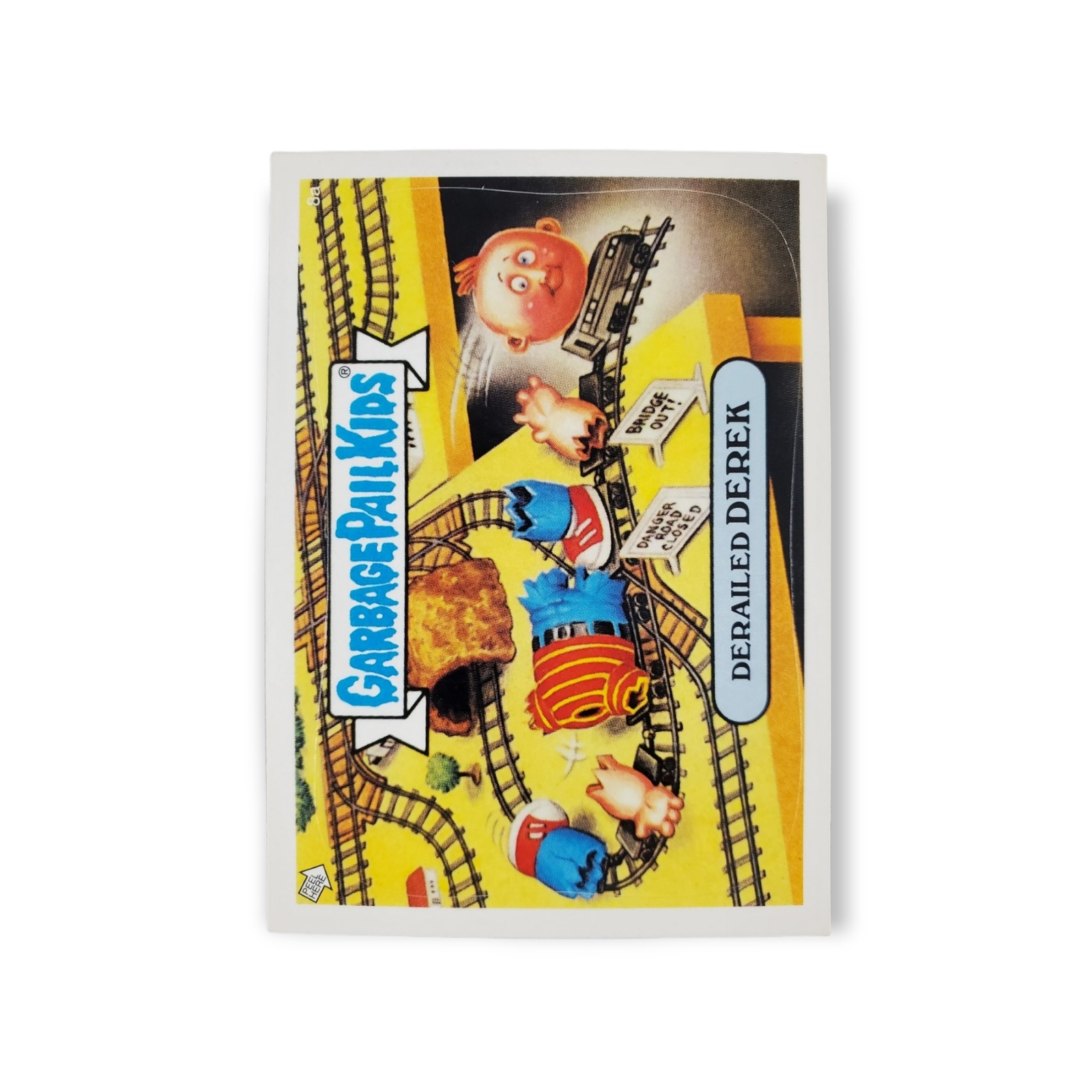 2003 Topps Garbage Pail Kids #8a Derailed Derek front