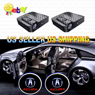 2x 3D Wireless Ghost Shadow Laser Projector LED Light Courtesy Door Step Acura