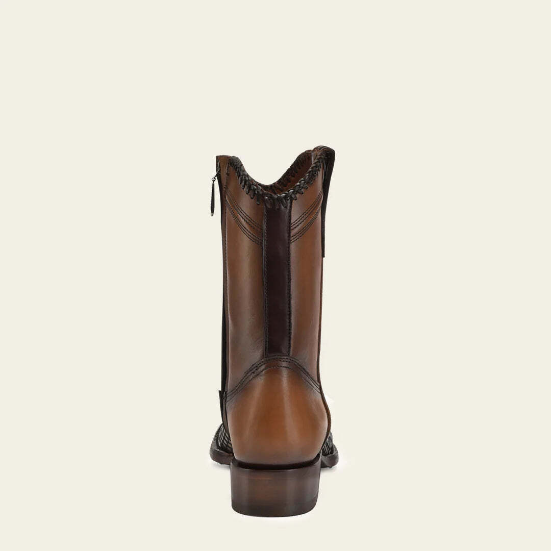 1J2YRS - Cuadra honey casual cowboy cowhide ankle boots for 1J2YRS - Cuadra honey casual cowboy cowhide ankle boots for