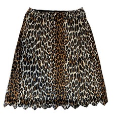 Vintage Vanity Fair Leopard Print Half Slip, Medium, 60s rockabilly punk