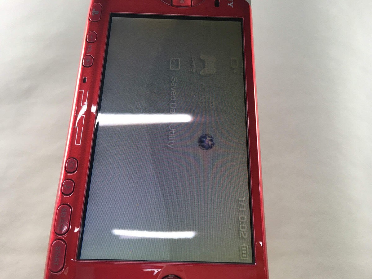 GD7660 With Defects - PSP-3000 RADIANT RED SONY PSP Console