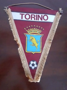 Fanion / Gagliardetto Match ROMA Vs TORINO – Banderin Officiel, Pas Porté En Match