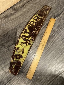 Steel Sign ( HOBART BROS TROY OHIO ) Legit Antique 18 X 4 Approx. Nice Patina!