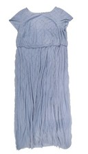 Adrianna Papell Womens Plus Size Gown Embellished Blouson Beaded Glacier 22W New