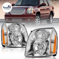 Headlight Assembly Set for 2007-2014 GMC Yukon SLE SLT Denali Yukon XL 1500 2500