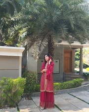 SALWAR KAMEEZ PAKISTANI INDIAN WEDDING PARTY WEAR DRESS BOLLYWOOD SUIT SHARARA