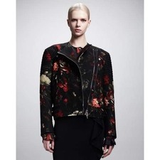 COPY - Floral print wool motorcycle jacket size 40, Givenchy
