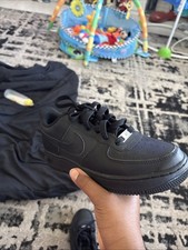Size 5 GS - Nike Air Force 1 LE Low Triple Black