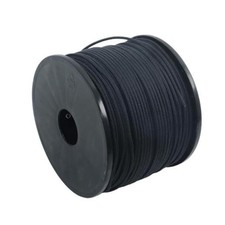 1/8 Inch with Spool Black Dacron Polyester Rope 500ft Abrasion, Multipurpose