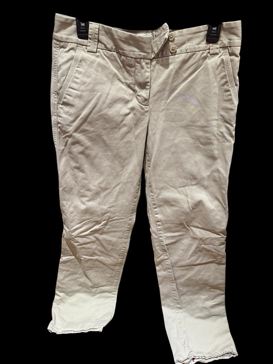 J.Crew Women's Classic Twill Chinco Pants Dachshund Lining