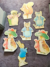 Peter Rabbit Vintage 80s Cut-Out A Figures 15 Inch High Wooden