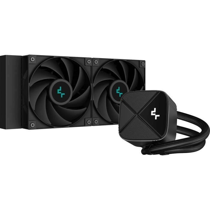 Watercooling AIO CPU 240mm Deepcool LS520S Zero Dark ventilateur 120mm refroidisseur PC