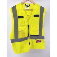 Milwaukee ANSI Class 2 Safety Vest Yellow Reflective Mens S/M 48-73-5021